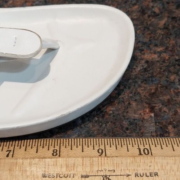 Tori Burch White "MILLER" Thongs...Almost NEW...NO BOX SIZE 8.5. - Picture 3 of 8